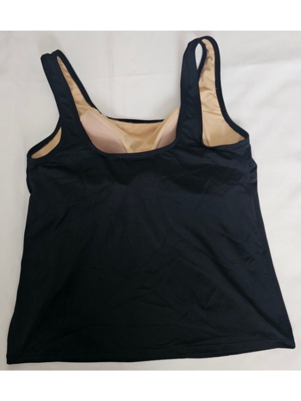 L.L. Bean Black UPF 50+ BeanSport Scoopneck Swimwear Tankini Top Women's 8 REG - Picture 5 of 11